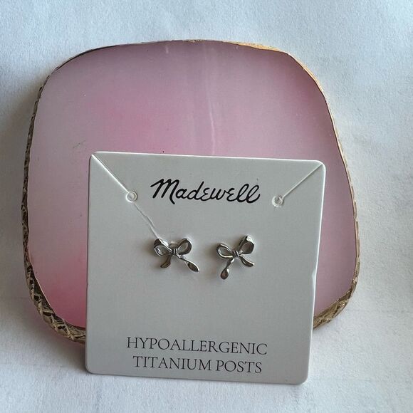 Madewell Jewelry - Madewell mini bow earrings